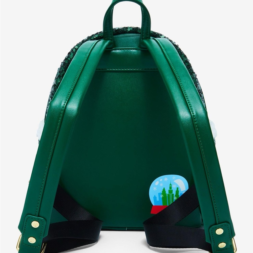 Loungefly Elf Sequin Mini Backpack NWT - image 7